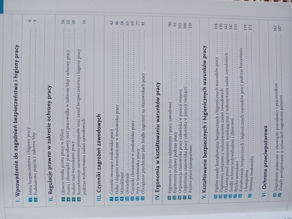 Książka , podręcznik Bezpieczeństwo pracy Technikum ,Liceum