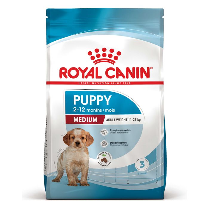 Корм Royal Canin Medium Puppy 15 кг для цуценят середніх порід. Роял