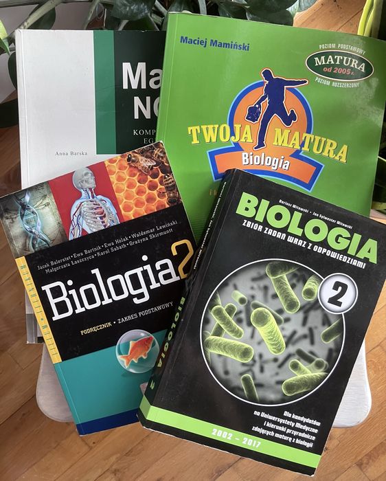 Zestaw książek do matury z biologii