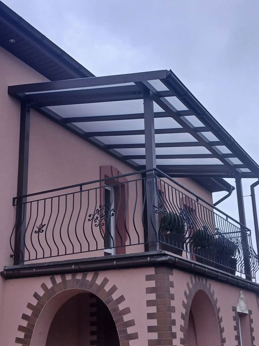 Zadaszenia tarasowe, balkonowe, wejściowe