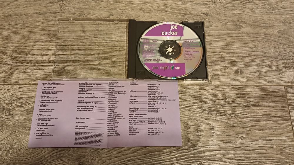 Joe Cocker One night of sin  CD