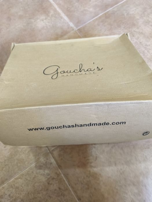 Chinelos duas tiras couro verde