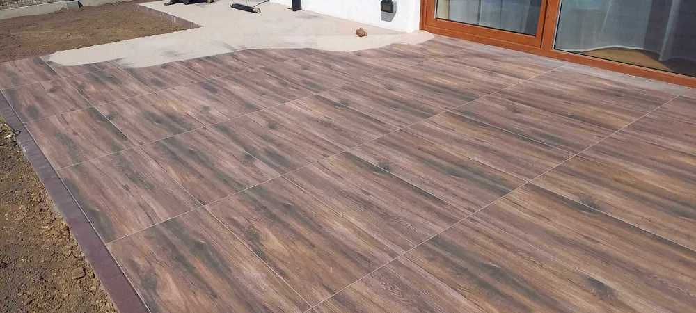 Płyta gresowa, GRES PATIO drewnopodobna 45x90x2 cm GOLIAT HIT drewno