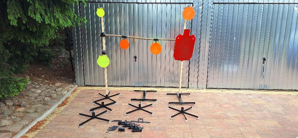 Stojaki strzeleckie do gongów, tarcz