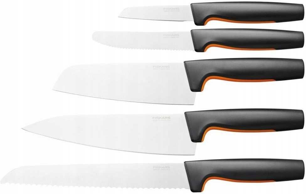 Zestaw Noży kuchennych w bloku Fiskars Functional Form Noże 6el NOWE