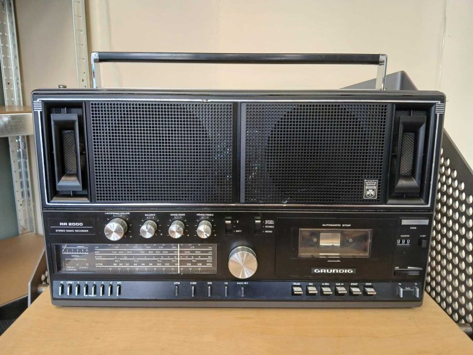 Kultowy Radiomagnetofon Grundig RR 2000 z lat 80 Vintage