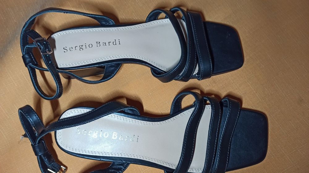 Sergio Bardi 38 skórzane sandały damskie exclusive edition