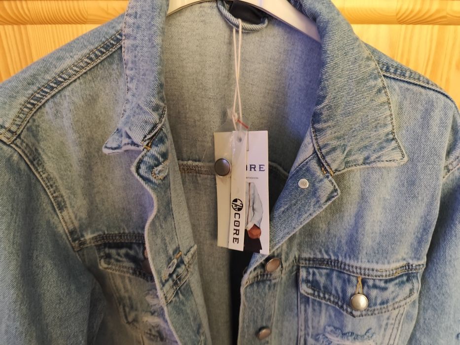 Katana jeansowa damska długa L