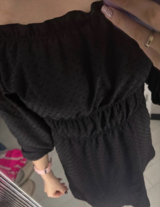 Czarna sukienka ala hiszpanka