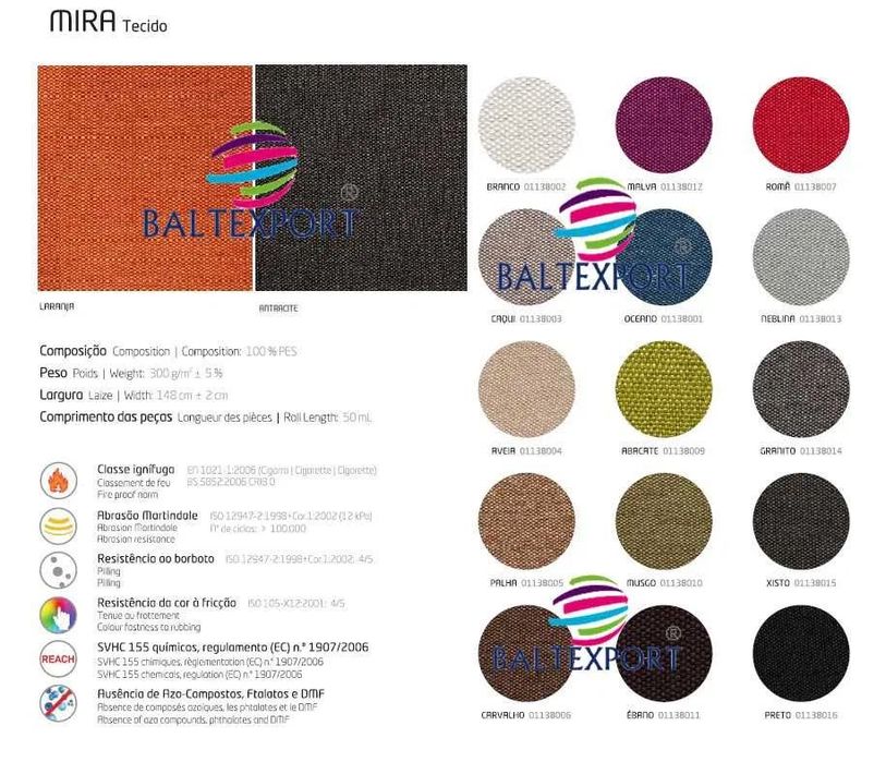 Cadeira em Viga para Salas de Espera 2, 3, 4, 5 Lugares Revest. Tecido