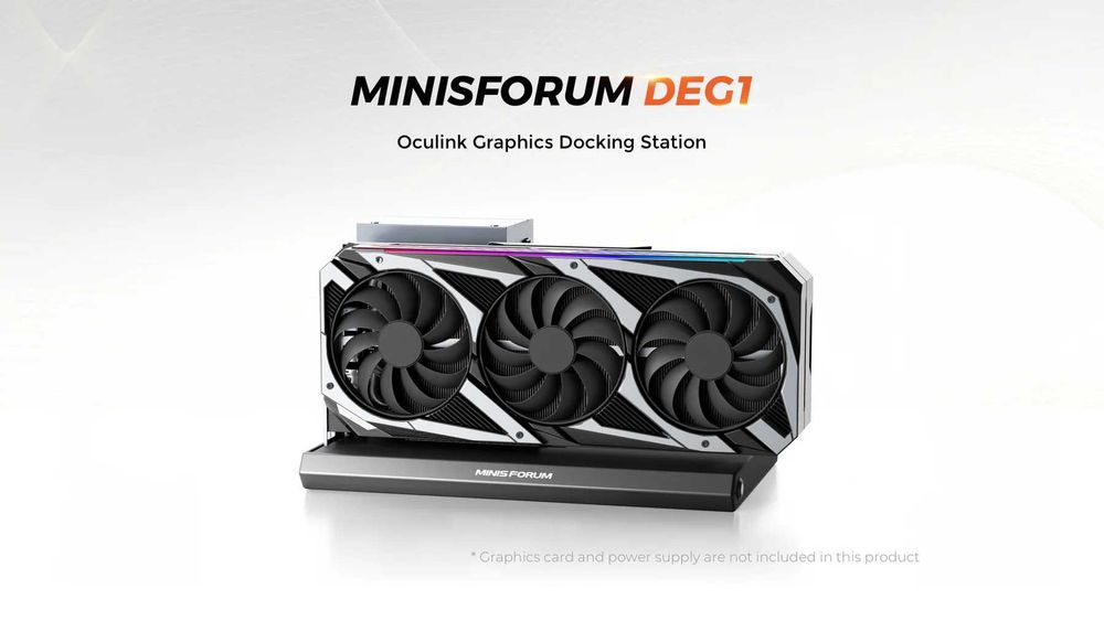 Графічна док-станція MINISFORUM DEG1 - OCulink 64GT/s - нова, в наявності!