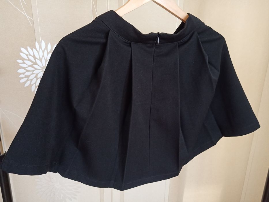 Черная юбка с карманамидля девочки в школу 8-9 лет размер 146