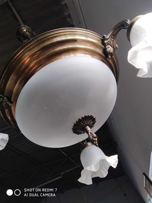 Candeeiro tecto vidro