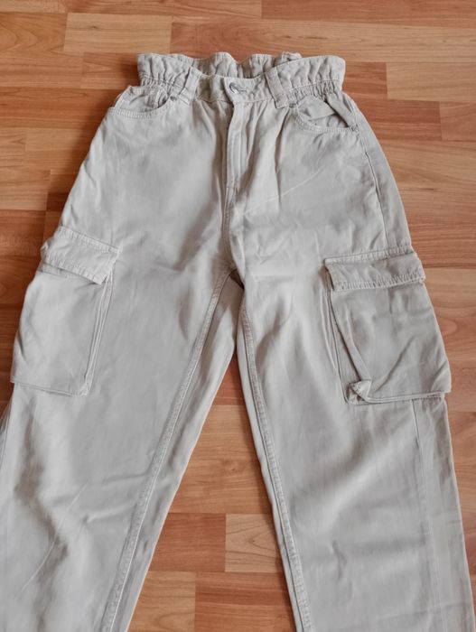 Spodnie jeansy damskie bojówki cargo opium alternative y2k vintage swag affliction XS