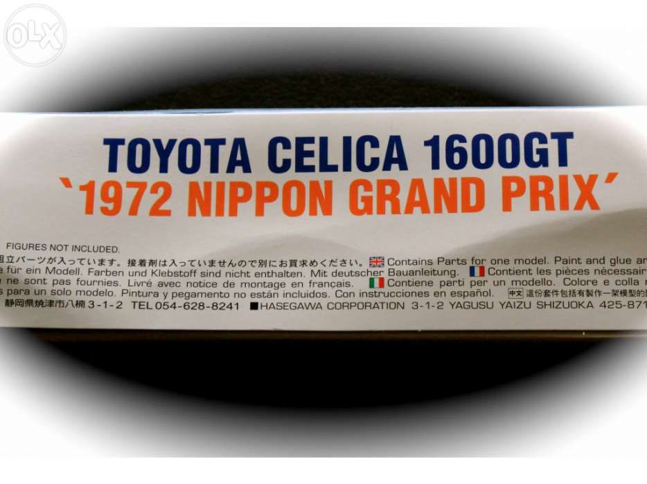 Kit modelismo toyota celica 1600gt – hasegawa 1972