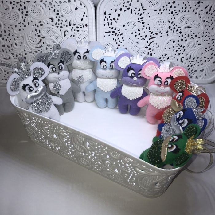 Мишка - Іграшка ручної роботи мишка з фетру, м’яка, подарунок дитині