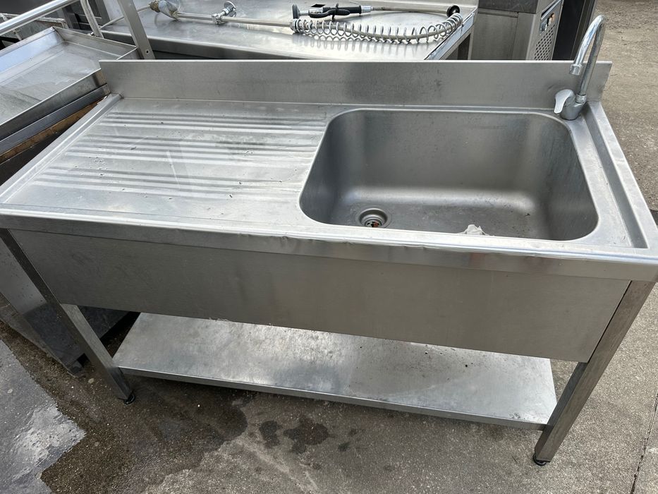 Bancada lava louças  reforçada   em inox