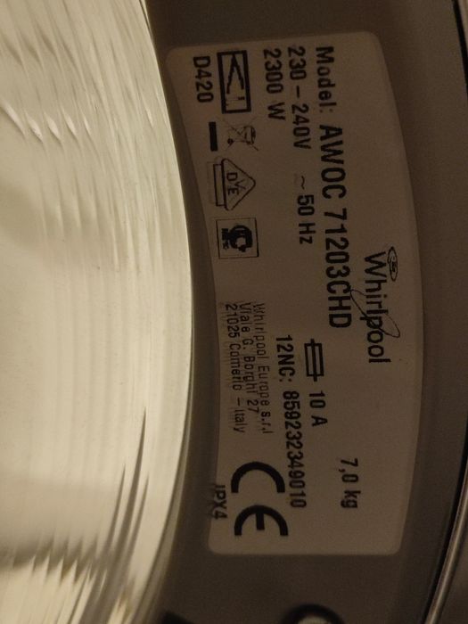 Pralka Whirlpool AW0C 71203CHD