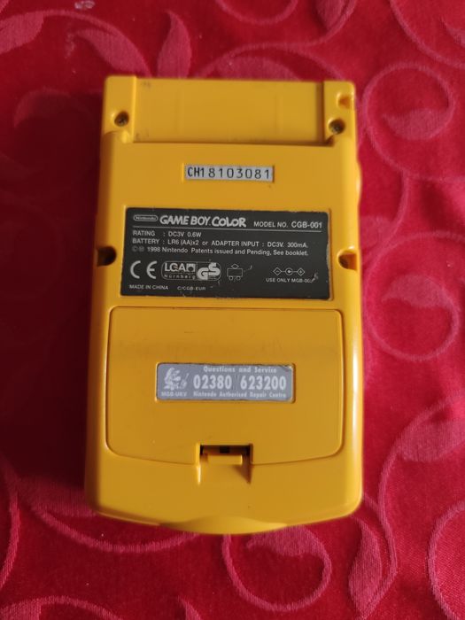 Game Boy color Yellow