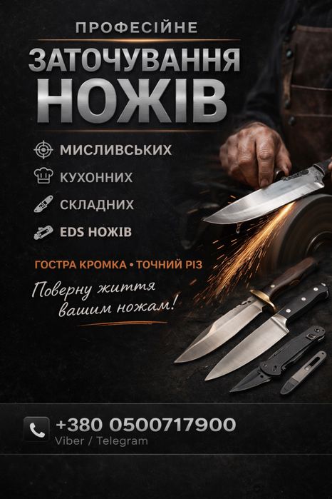 Професійне заточування ножів