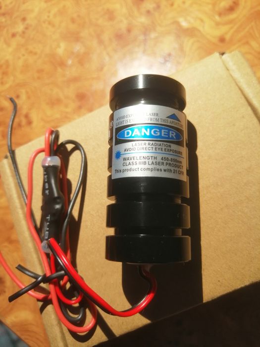 Лазерний модуль.синій class 3b.3-5v DC