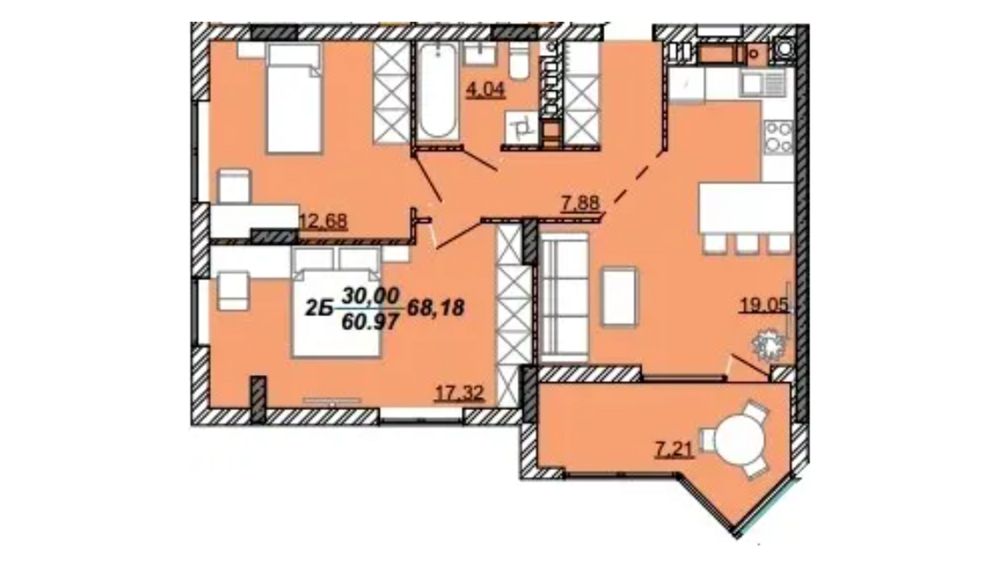 Продаж квартири від забудовника, без комісії для покупця