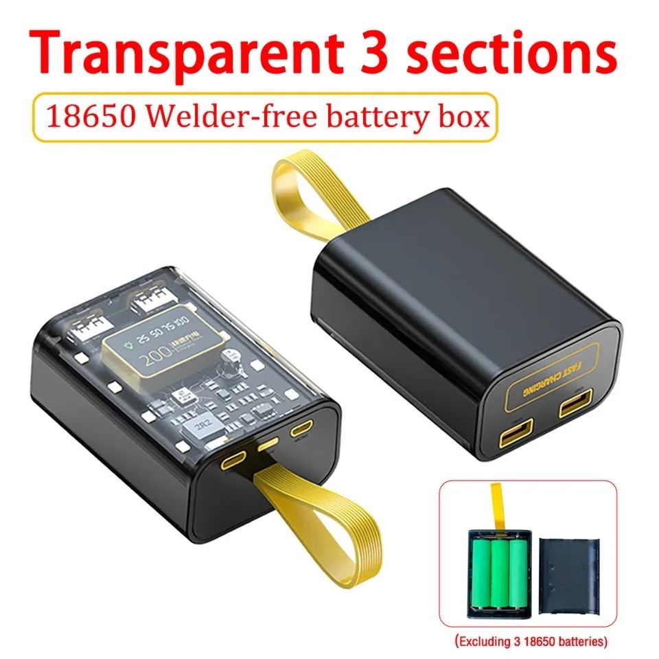 Корпус повербанка 3х18650 прозрачный с фонариком: 192 грн. - PowerBank ...
