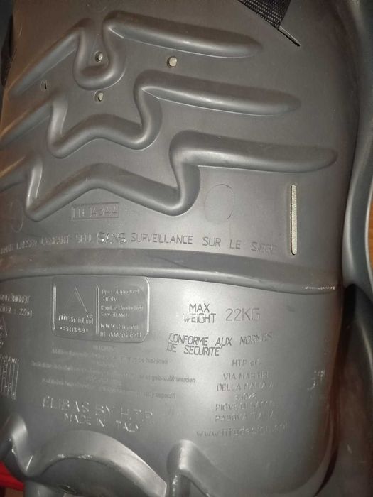 fotelik rowerowy bagażnikowy. Max  25kg