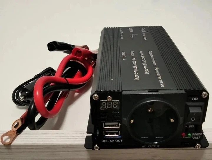 Інвертор Foval 2600W  12-220V (Чистий синус) для котла та холодильника