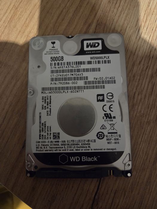 Dysk WD Black 2.5 500gb szybki