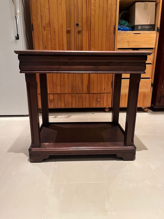 Mesa de chá madeira macica