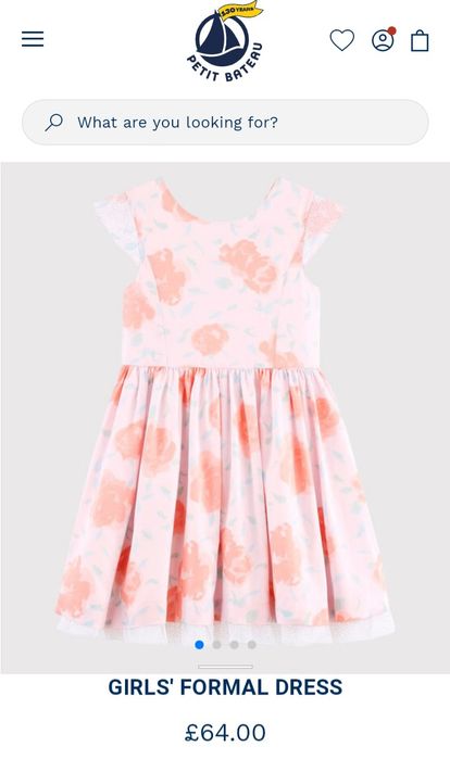 PETIT BATEAU bardzo elegancka naturalna Sukienka  116r