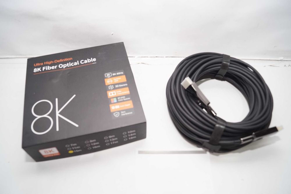 Kabel światłowodowy 8K 60Hz/ 4K 120Hz HDMI mini HDMI 2.1 15m 12-bitowy