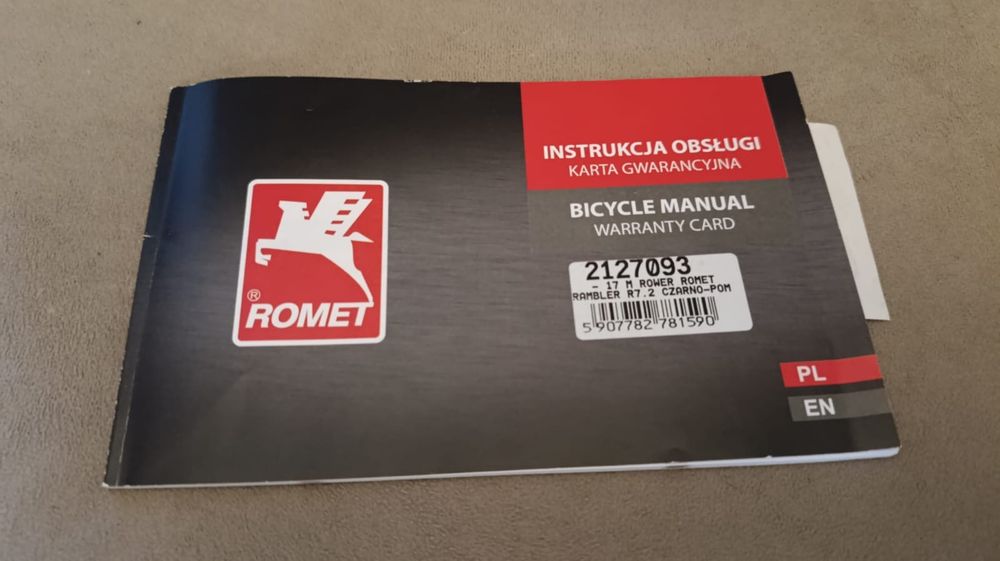 Rower ROMET rama 17" koła 27.5"