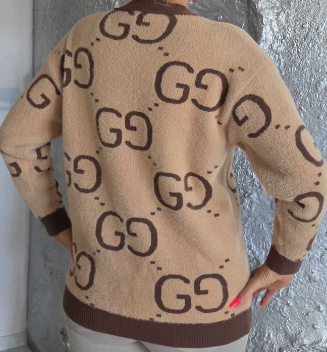 GUCCI  luksusowy swetr alpaka Cudny roz L
