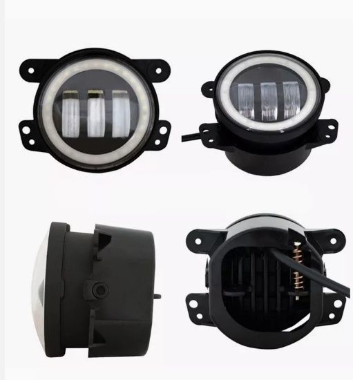 Фара Противотуманные LED с ДХО 4 дюйма  штатные ПТФ Renault Dacia Logan Nissan Ford 3.5 дюйма СТГ