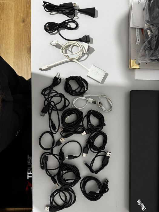 Zestaw 20 szt. kabli USB – micro USB różne długości, nowe, oryginalne