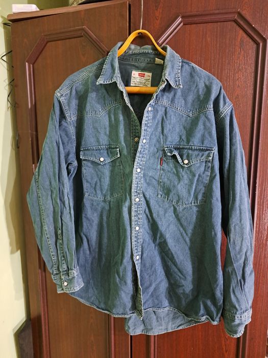 Рубашка  джинсовая Levis,  coton xl