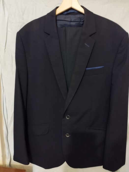 Garnitur męski granatowy + dodatkowe  2 pary spodni