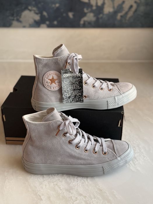 Nowe limitowane trampki Converse 38 szare zamsz nubuk