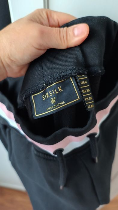 Siksilk dresy dres kompletne czarny S