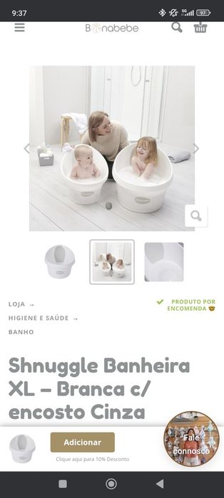 banheira bebe shnuggle 1-4 anos