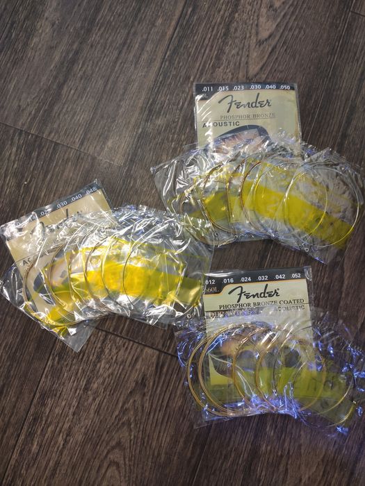 Fender струны акустической гитары металлические фосфорная бронза