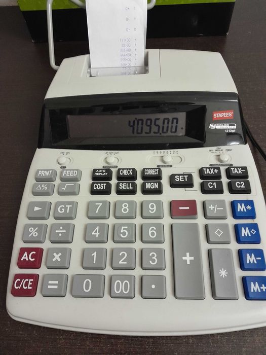 Calculadora com Impressão D69PLUS -  OFERTA 30 rolos de papel