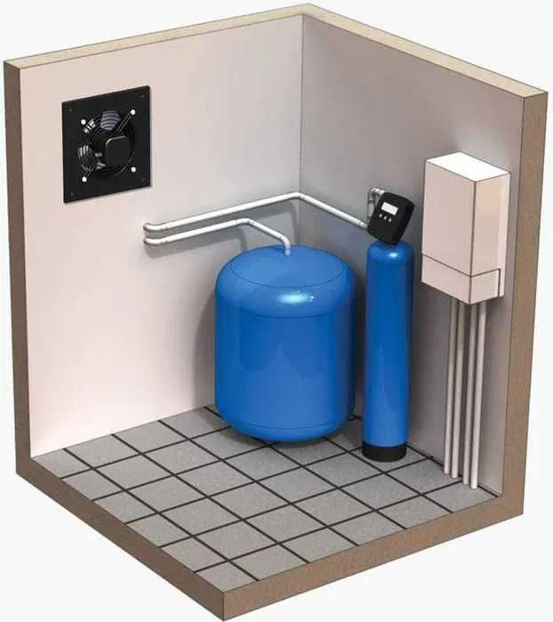 Вентилятор вытяжной осевой  Вентс ОВ на квадратной пластине