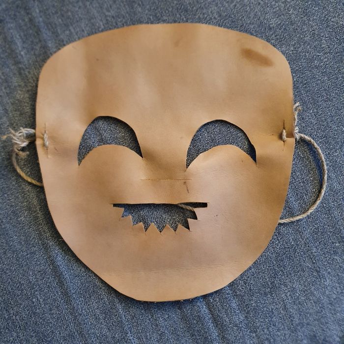 Maska słowiańska dziady halloween rękodzieło handmade