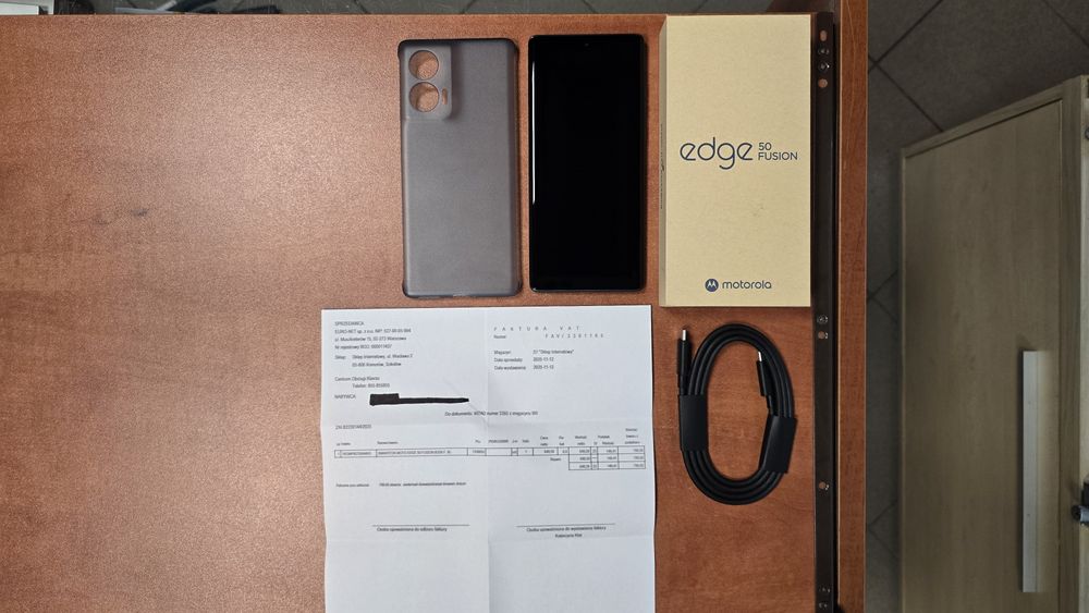 Motorola Edge 50 Fusion 5G Dual Sim 256GB/8GB RAM granatowa, stan bdb