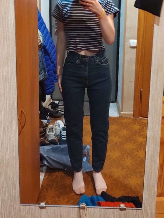 Джинси MOM H&M жіночі на високій посадці h&m