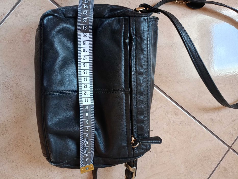 Torebka na ramię ze skóry naturalnej