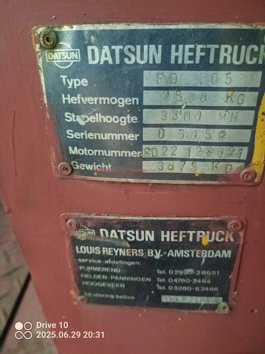 Wózek widłowy nissan datsun diesel